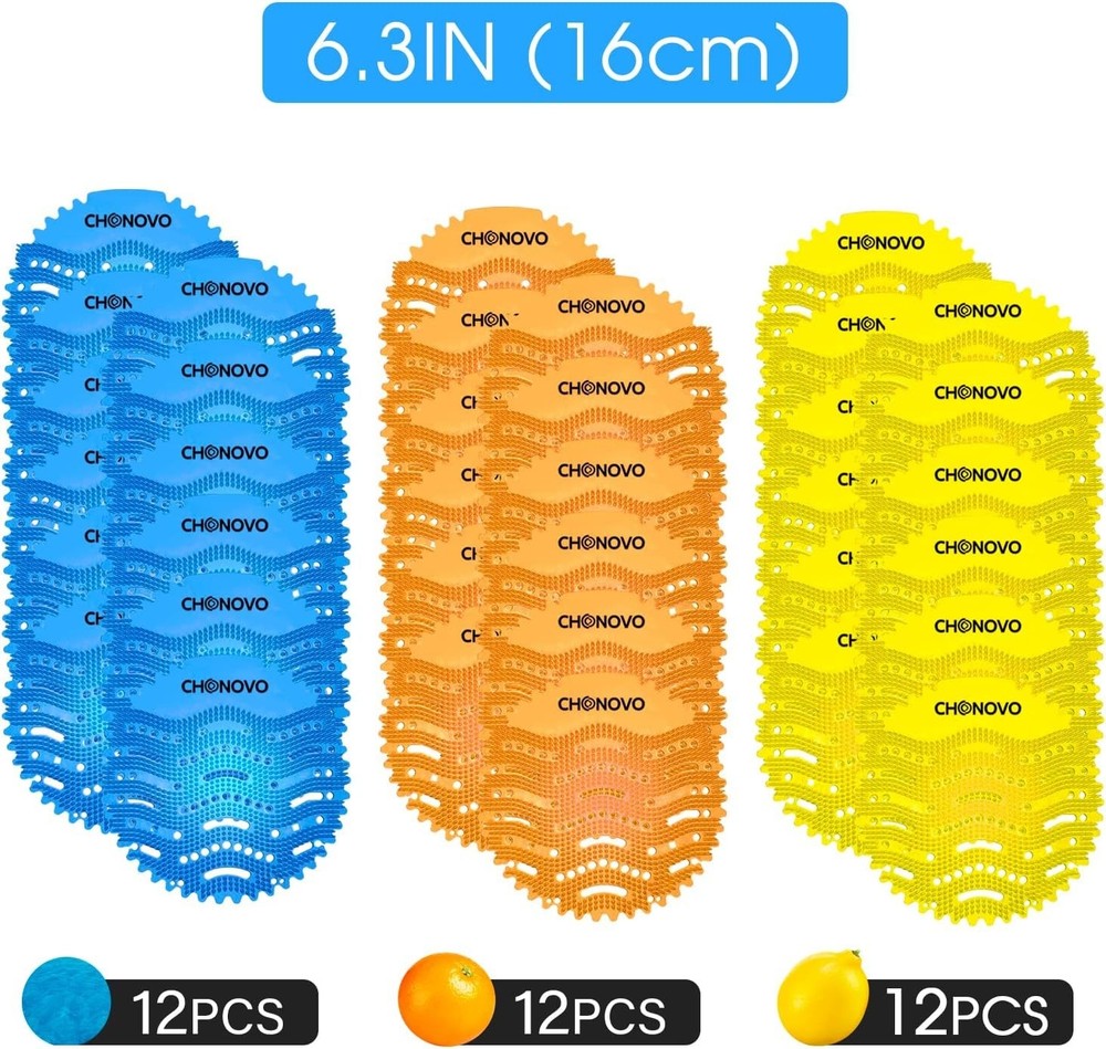 Urinal Screen Deodorizer Bulk 36 Pack Fresh Scent for Bathroom Office Hotel