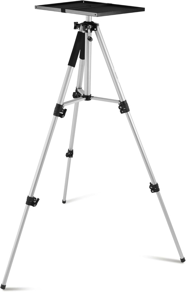 Portable Video Projector Tripod Stand, 22’’-55’’ Adjustable Height Projector Mou