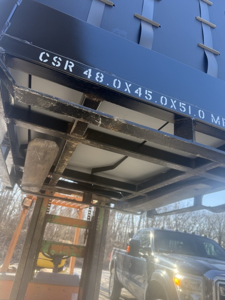 Industrial 48x45x51 Shipping Stack Racking With Removable Storage Dins