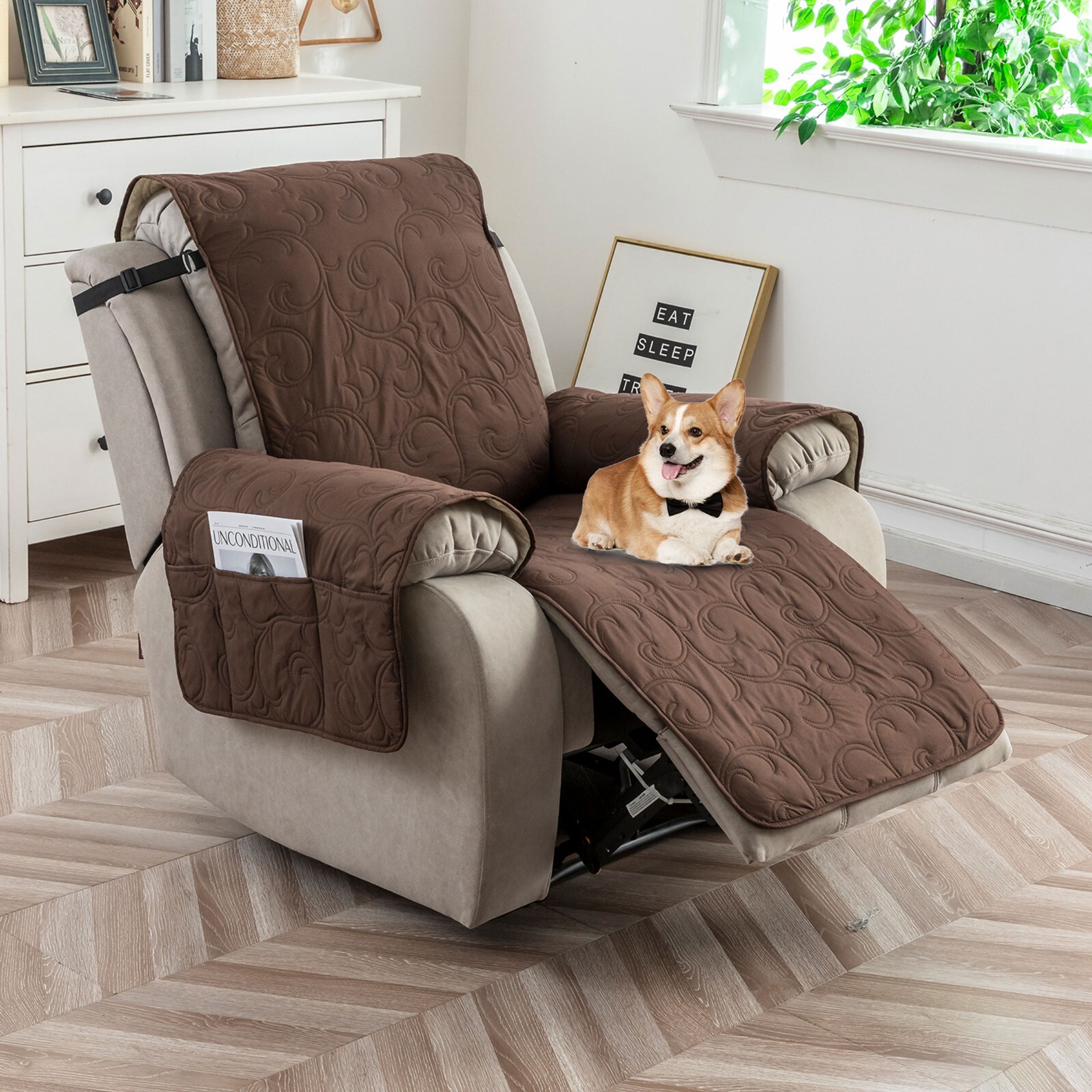 100% waterproof recliner cover, non-slip washable recliner cover, living room,