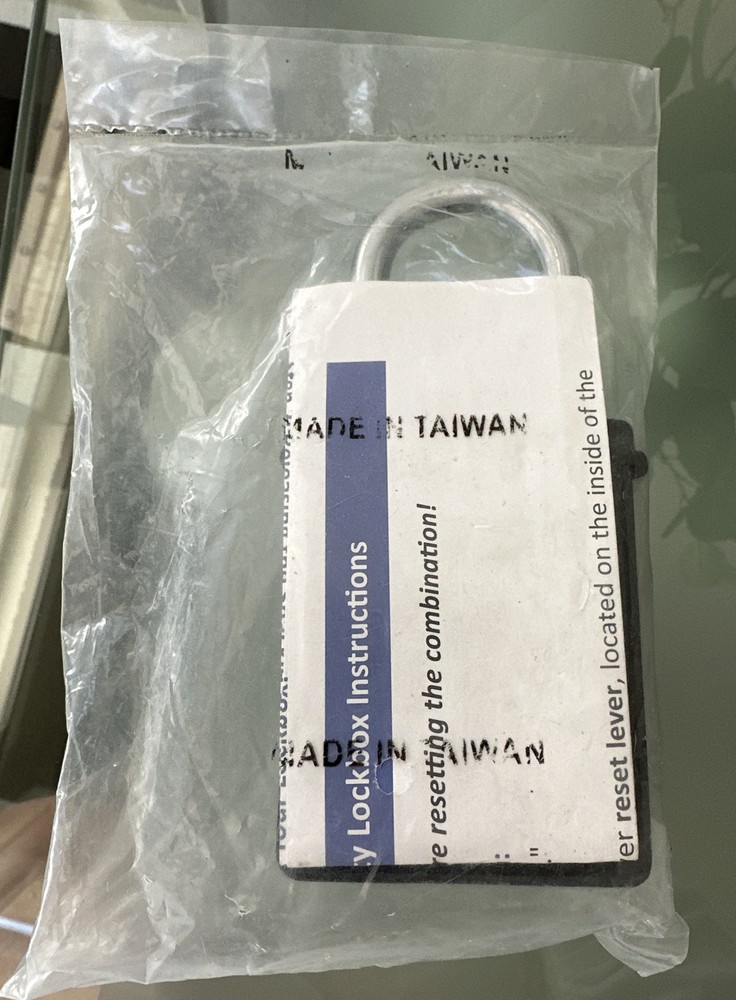 Vault Locks 3200 Portable 4 Digit Combination Lock Box For Key Storage