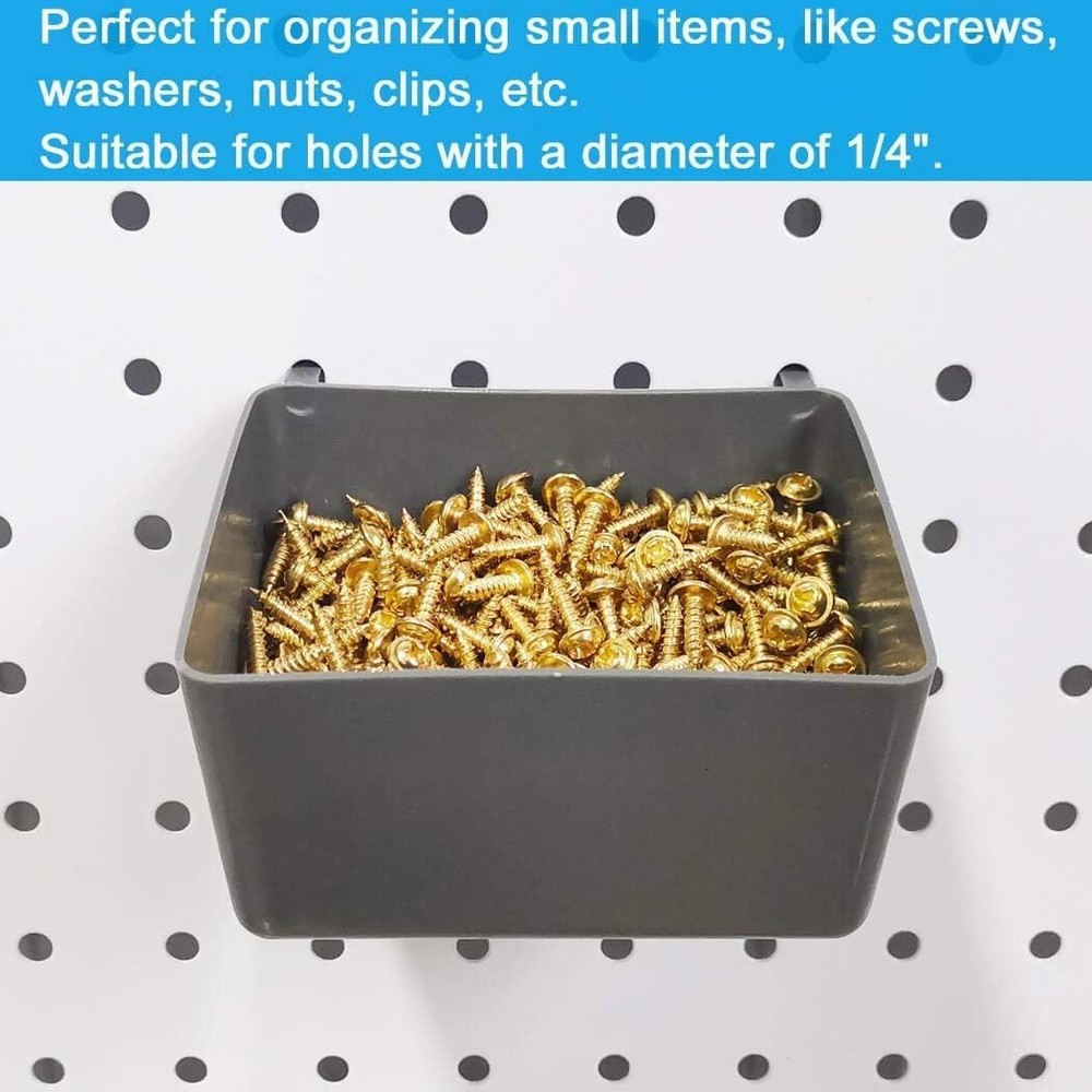 Efficient Tool Organization: 140-Piece Peg Hook Set with Bins and Hooks