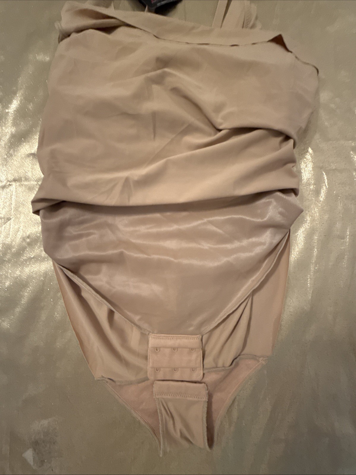 NWT Madenform Wear Your Own Bra Slip Built in Panty Firm Control Beige Size M