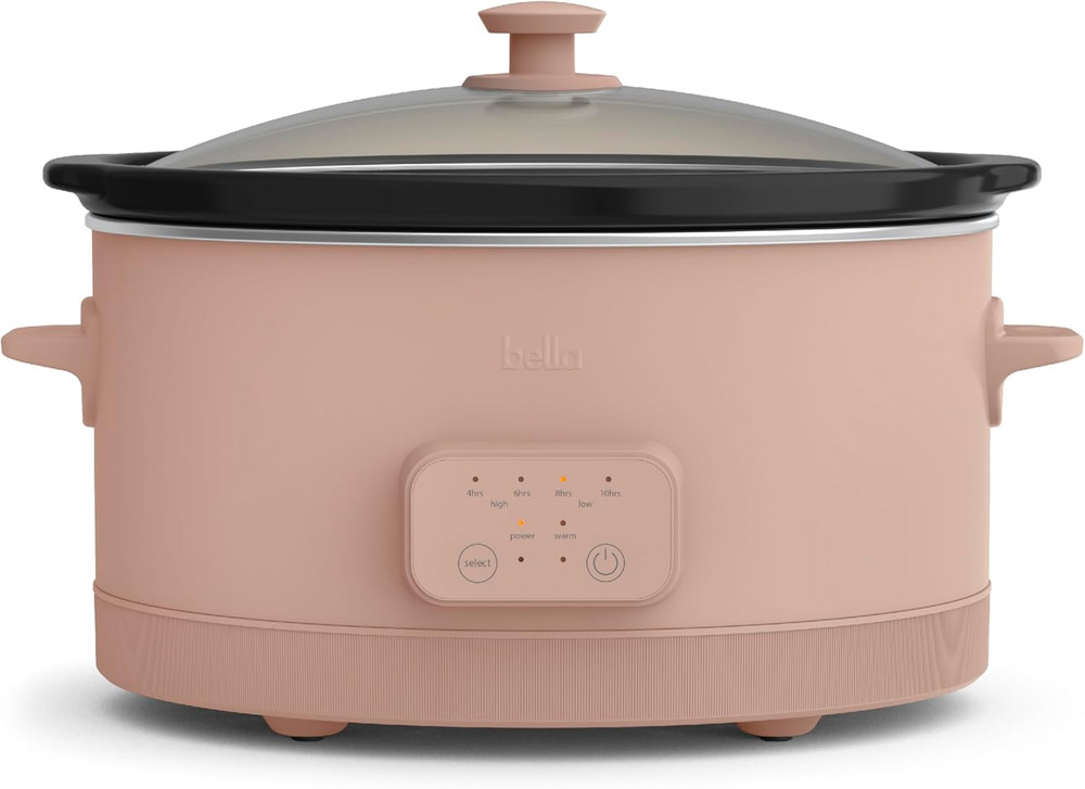 6Qt Programmable Slow Cooker, Ceramic Nonstick Coating, Adjustable Temperature
