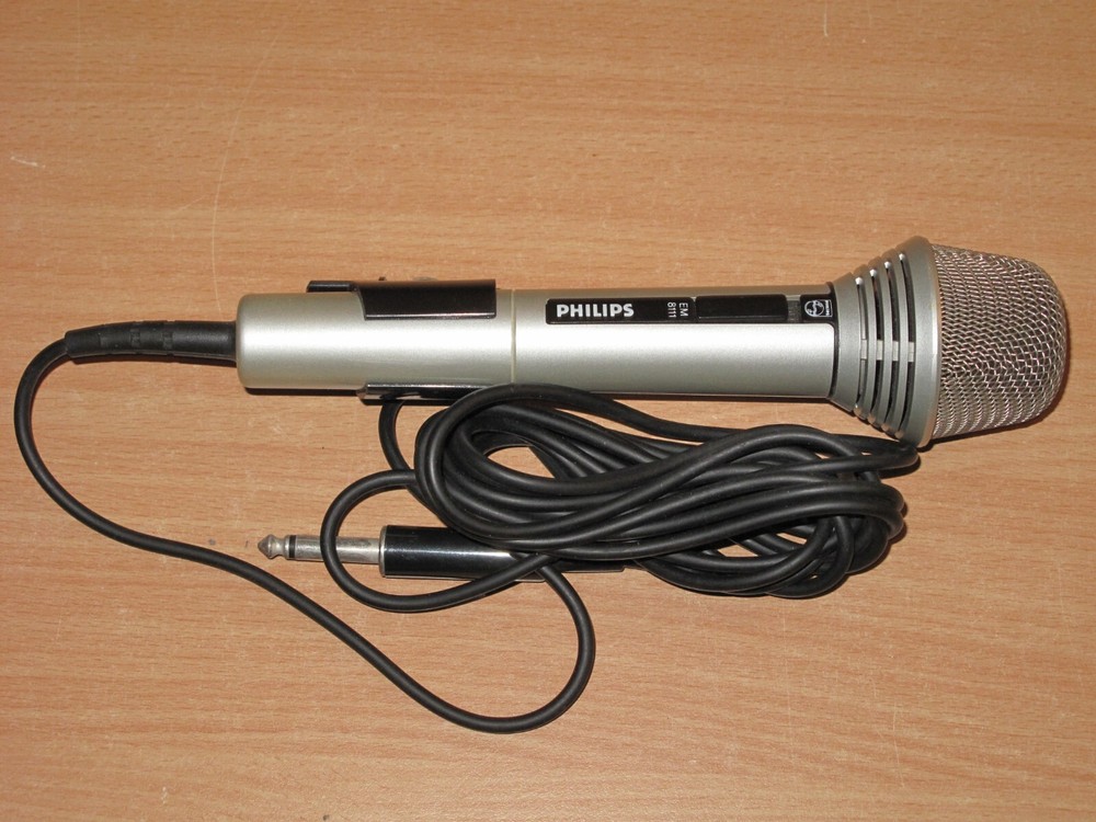 Philips Em 8111 Dynamic Microphone Studio Vintage 80S