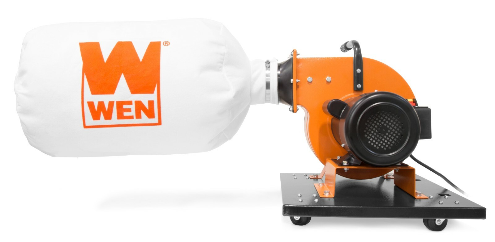 7.4A Rolling Dust Collector w/ Induction Motor,15-Gallon Bag/Optional Wall Mount