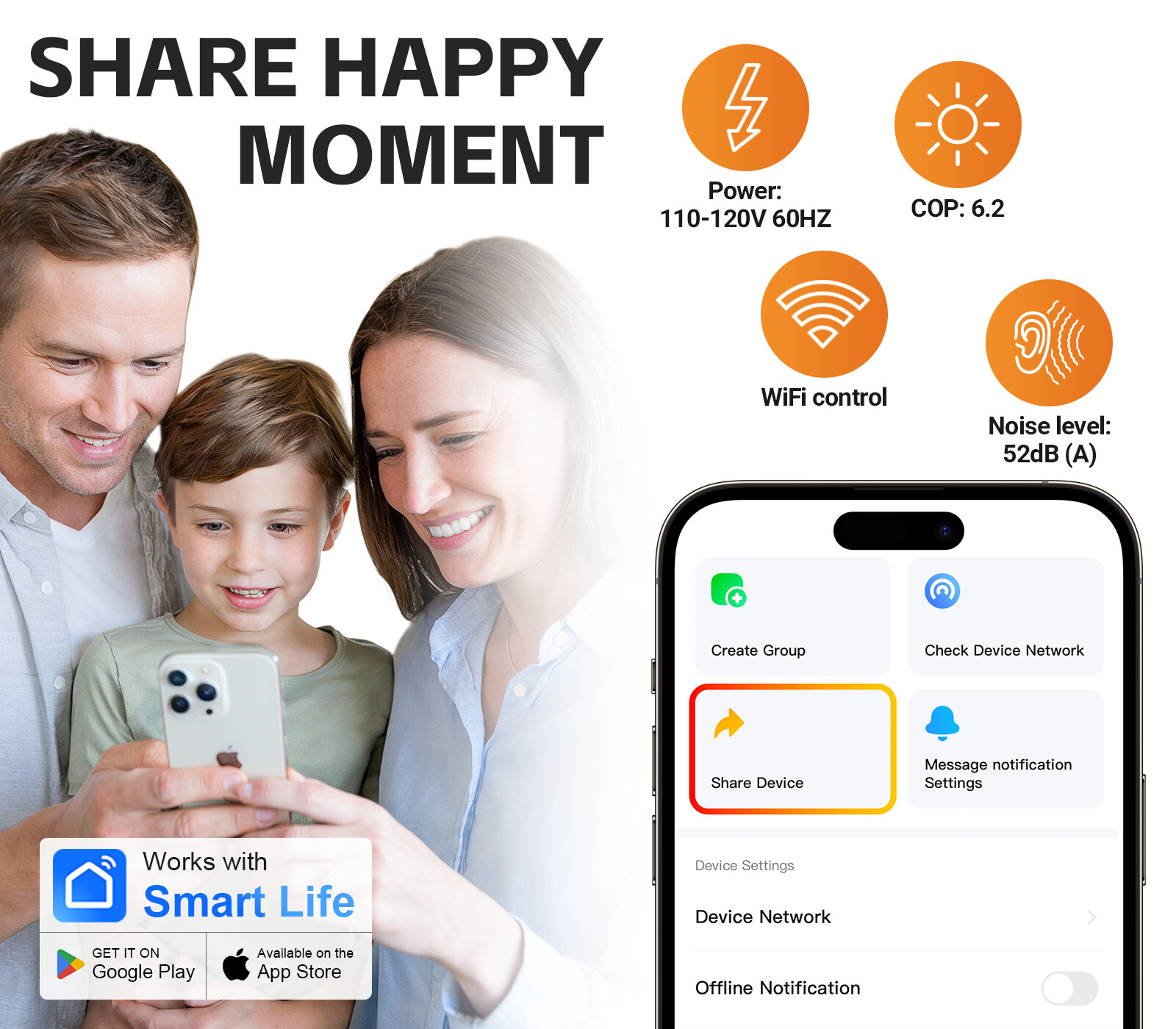 Varpoolfaye 27,000 BTU Pool Heater Heat Pump for Above Ground Pools Inground