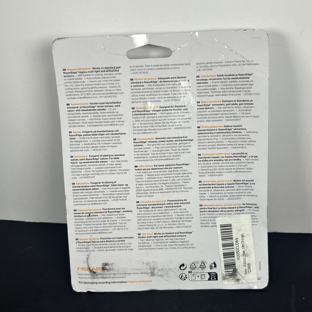 Fiskars MFG Scissors Sharpener Tool