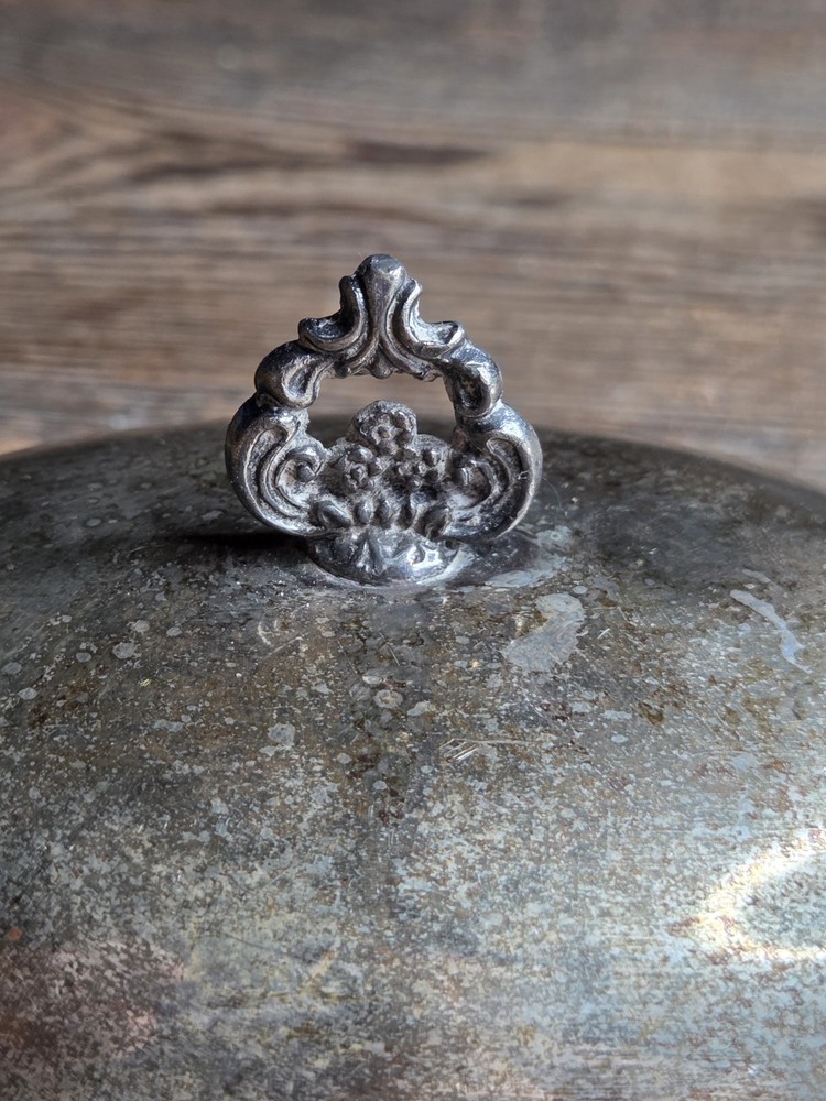 Vintage Sheridan Silver Plated Butter Dish