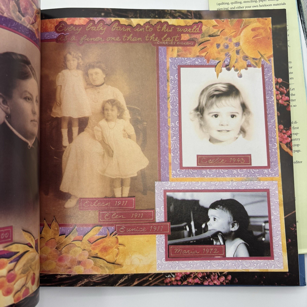 Memory Makers Family Scrapbook 2001 Includes Template Layout Booklet & Mat