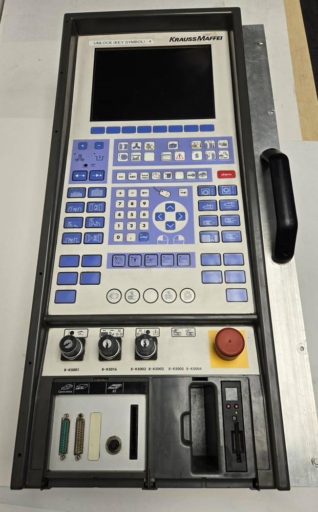 KRAUSS MAFFEI MC4 INJECTION MOLDING PRESS CONTROL OPERATOR PANEL.