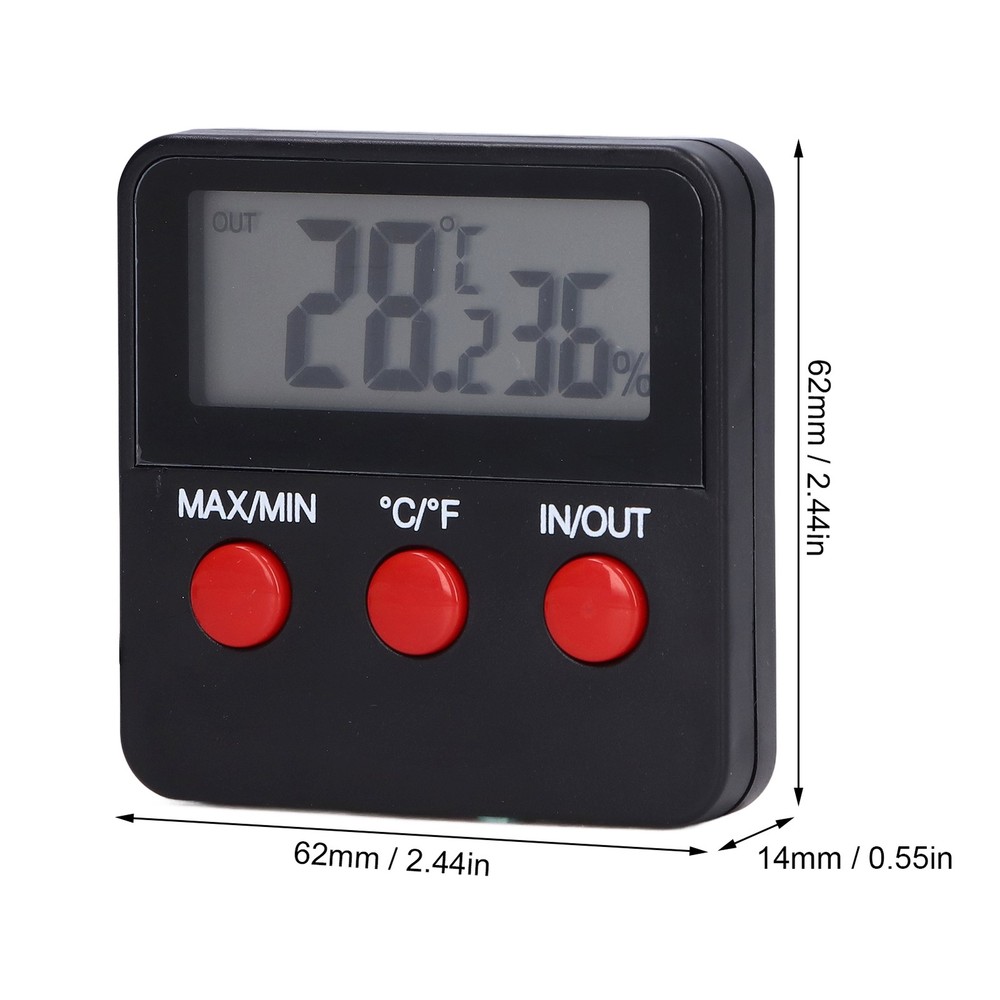 Humidity Temperature Gauge Mini Thermometer Digital Display Temp Sensor Mete NEW