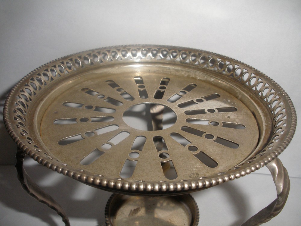 Antique Dutch Silver 833 Warmer Stand fully marked