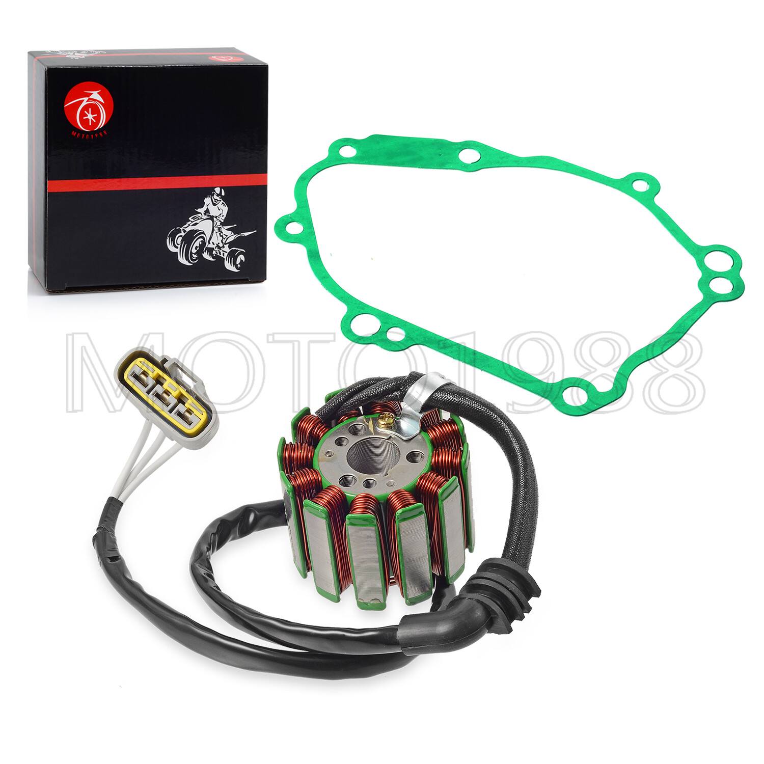 For YAMAHA R1 Limited Edition 2006 Magneto Stator Flywheel Rotor W/ Cover GASKET