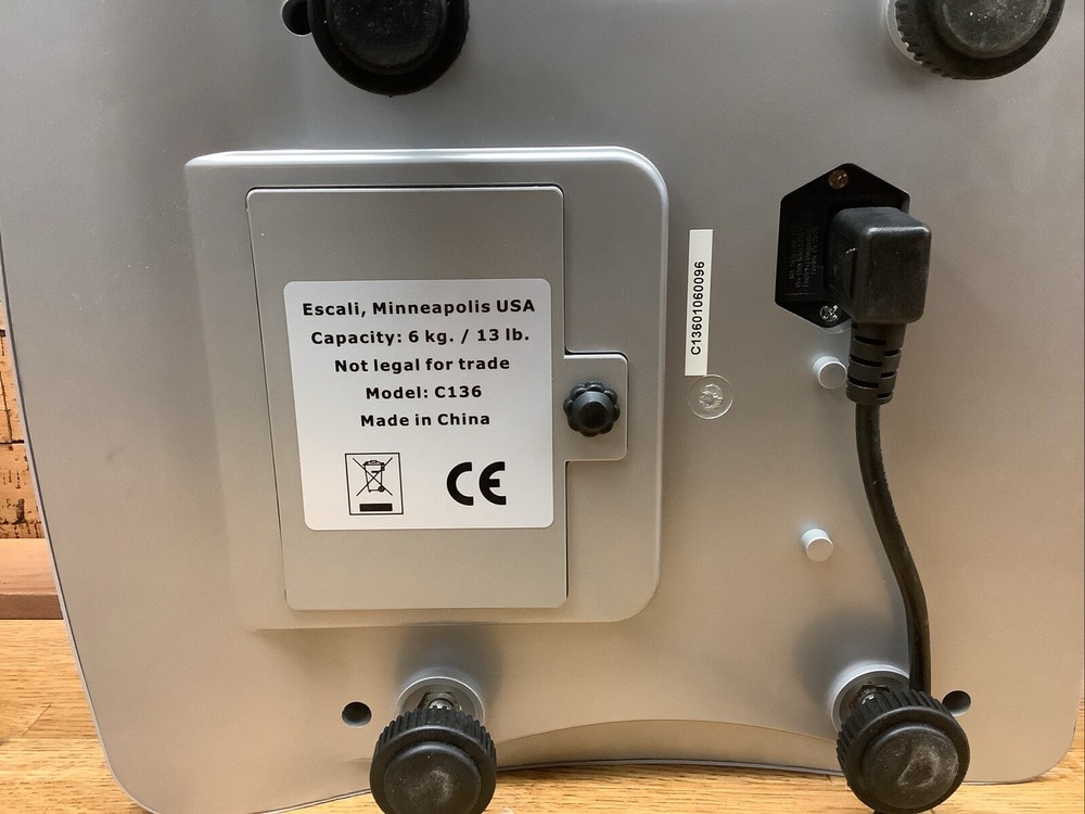 escali digital scale quantity and unit counting C136 -no Manual