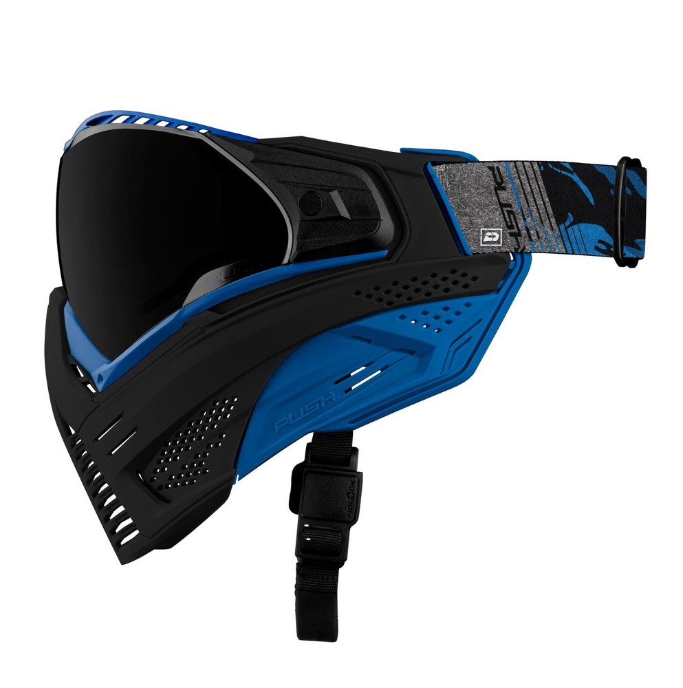 Push Unite Paintball Mask Protective Goggle Black Blue NEW