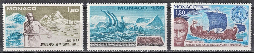 MONACO:1982 SC#1358-60 MNH AP2011