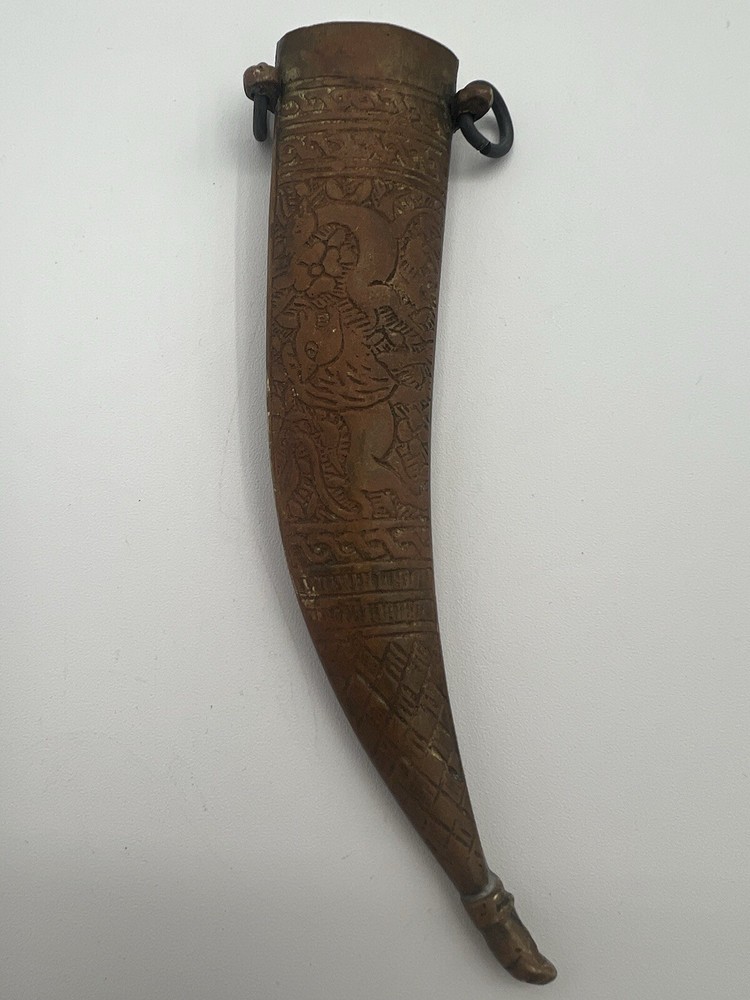 Vintage Brass Middle East Dagger Sheath