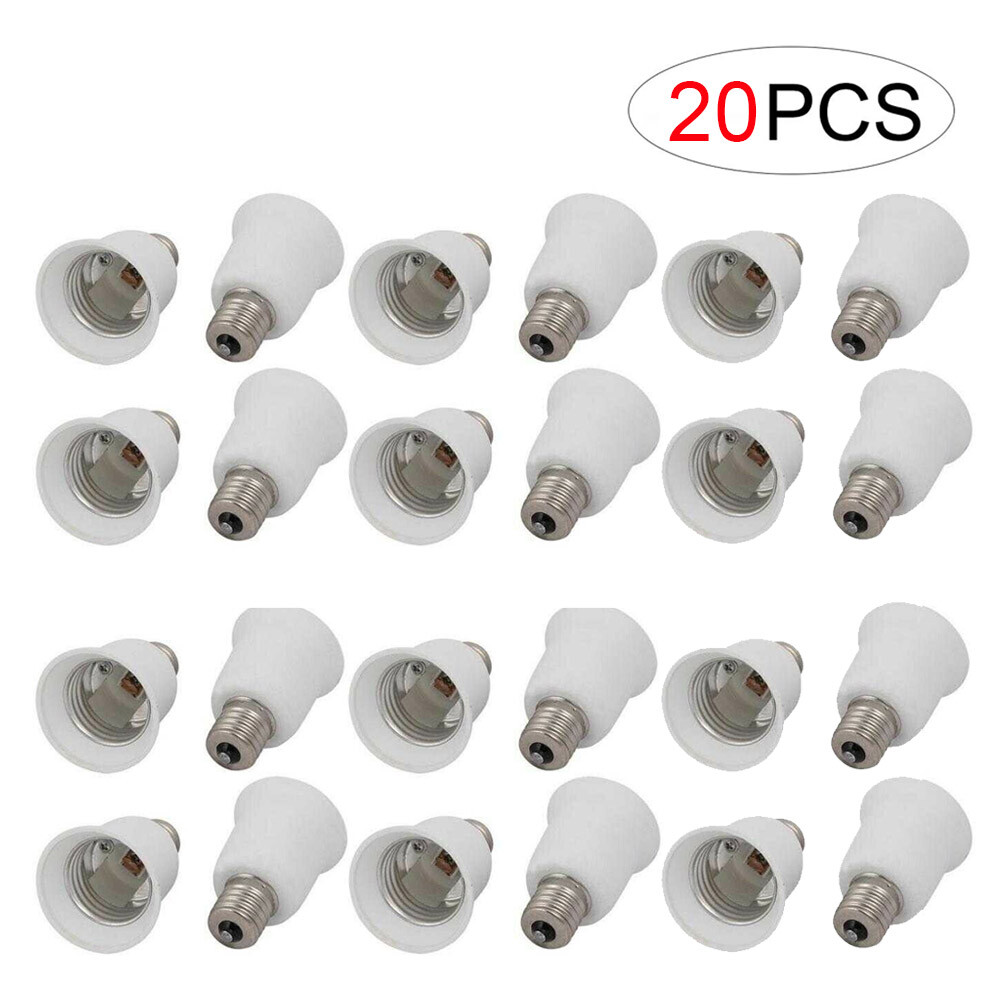 20X Intermediate base E17 to Standard Medium base E26/E27 Converter Adapter US