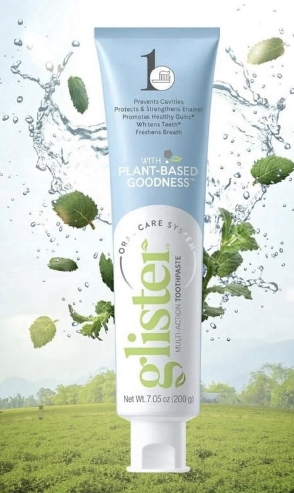 Glister Multi-Action Plant-Based Mint Toothpaste Oral Care System 7.05 oz