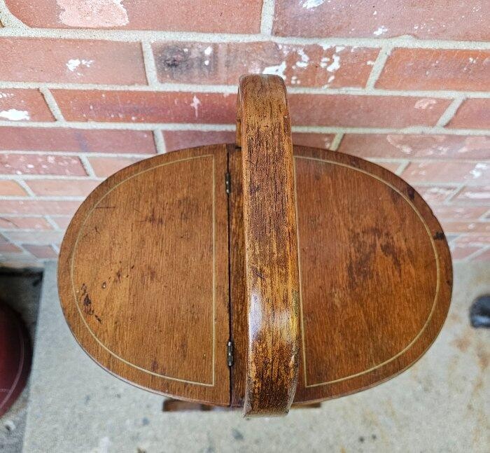Antique Sewing Cabinet Stand Solid Mahogany