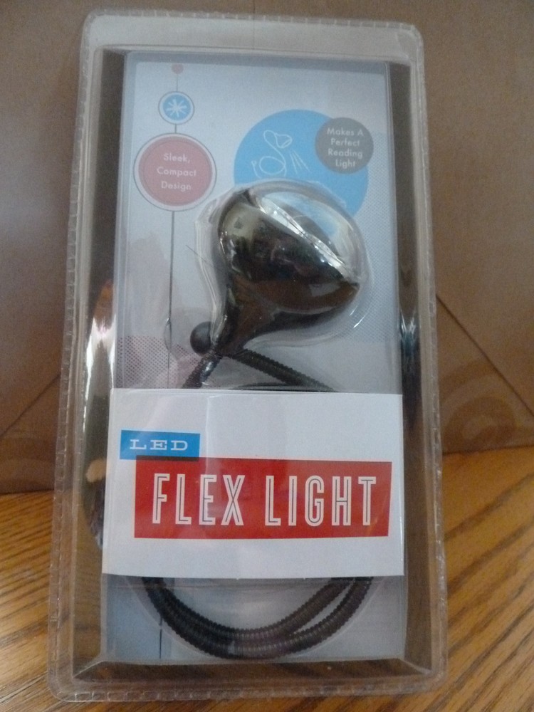 NEW LED Flex Light  - Reading Light - Sleek Compact Design - Black - Gift