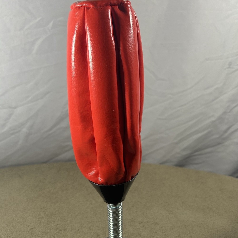 Mini Reflex Punching Bag Tabletop Boxing Trainer Red Spring Mounted 14in