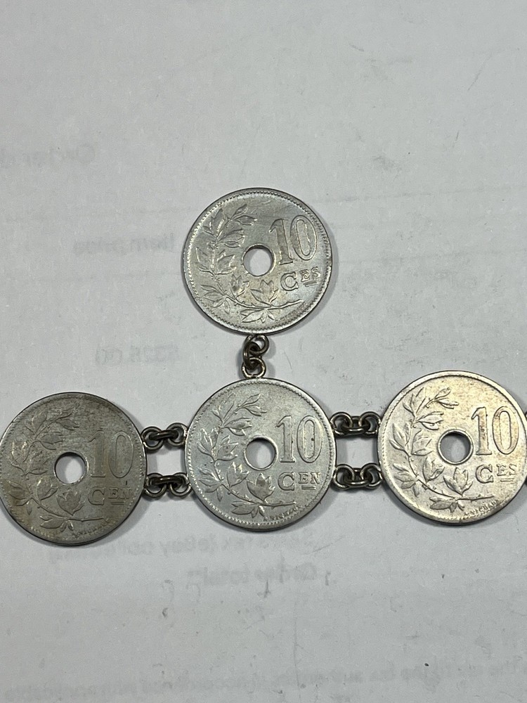 Belgium 10 Centimes Bracelet