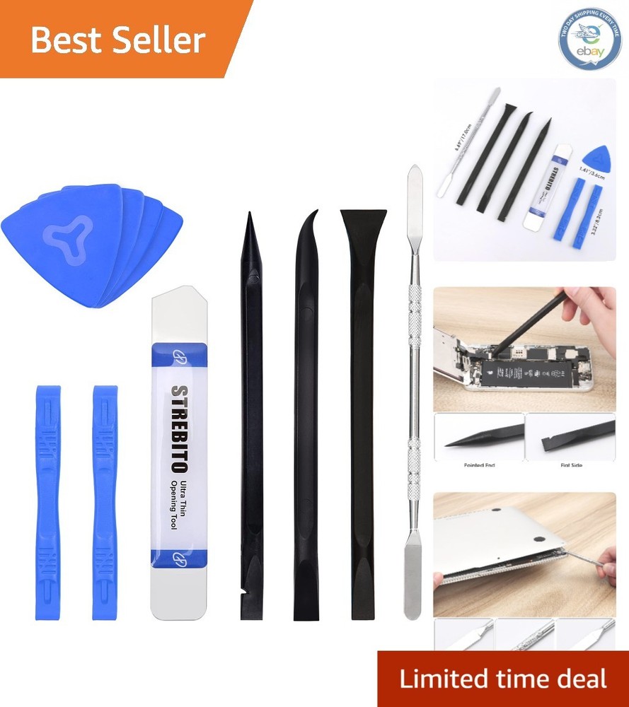 11-Piece Spudger Tool Kit for Effortless Electronics Repairs - Plastic & Metal