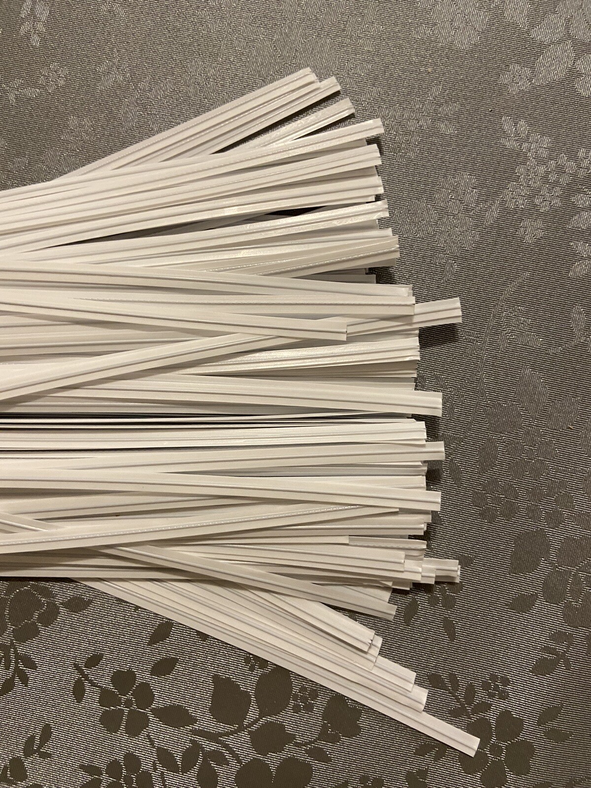 6" Plastic Twist Ties (6-inch) Genuine ULINE Pre-Cut Nose Wire for Mask - WHITE