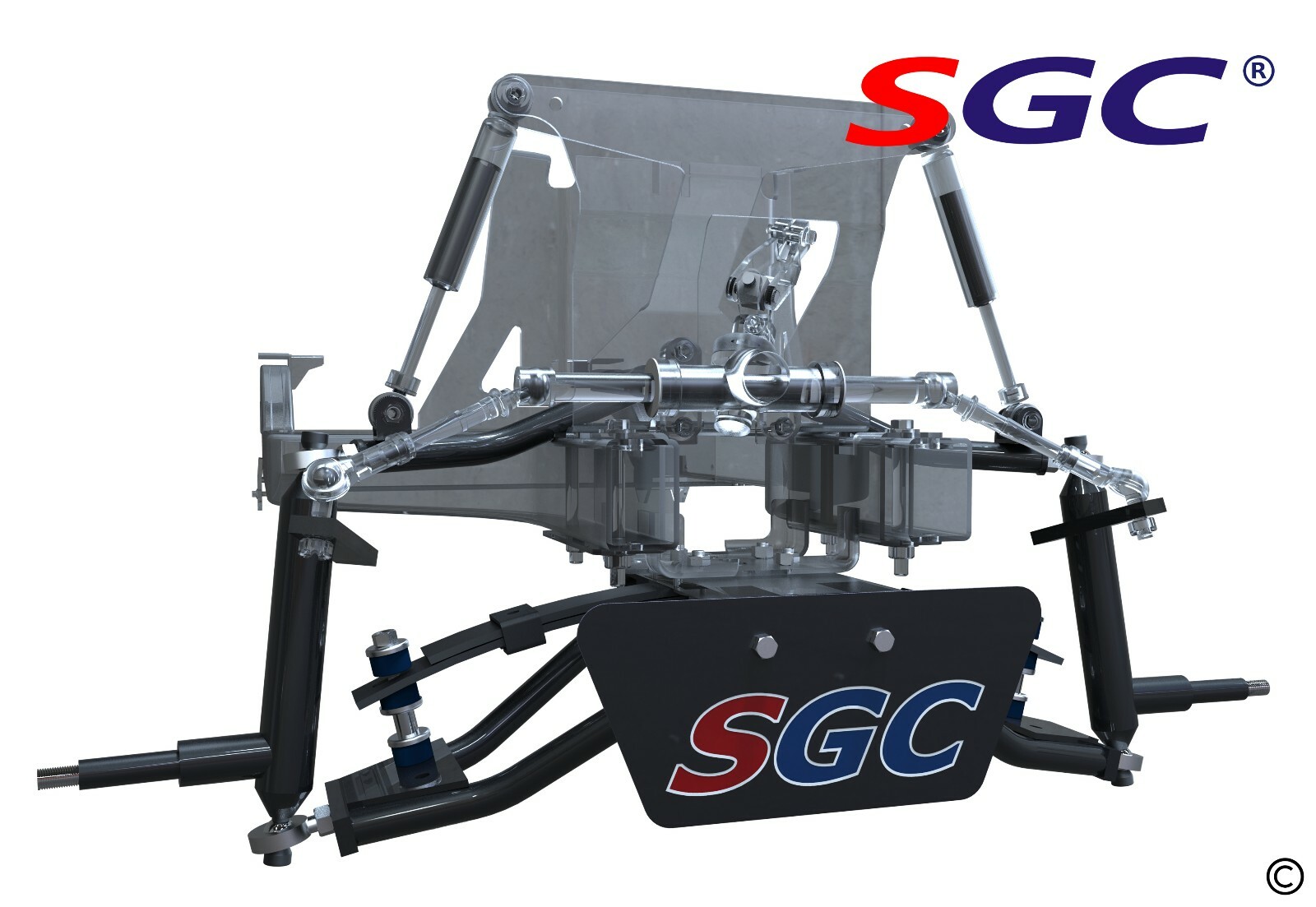 SGC 4" Double A-Arm Lift Kit for Club Car Golf Cart Precedent / TEMPO 2004+