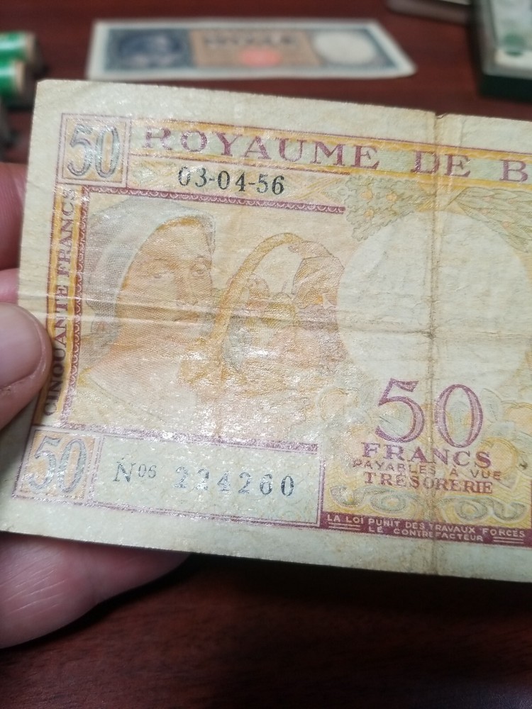 Belgium 50 Frank Banknote 1956