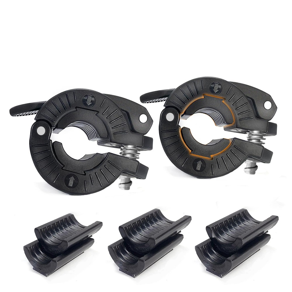 Adjustable Barbell Clamps 1 Inch  2 Pack Quick Release Locking Clips