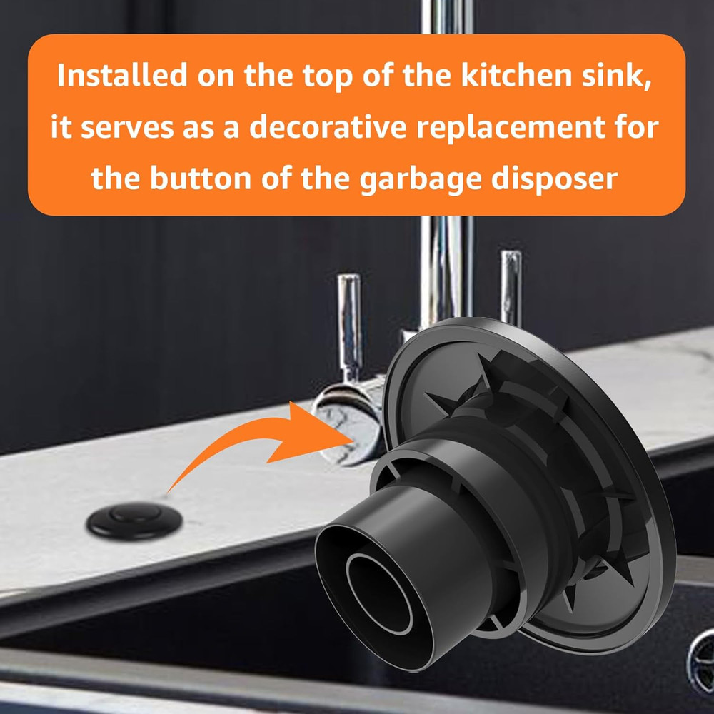 For Insinkerator STC-MTBLK Push Sinktop Switch Button, Replacement for Insinkera