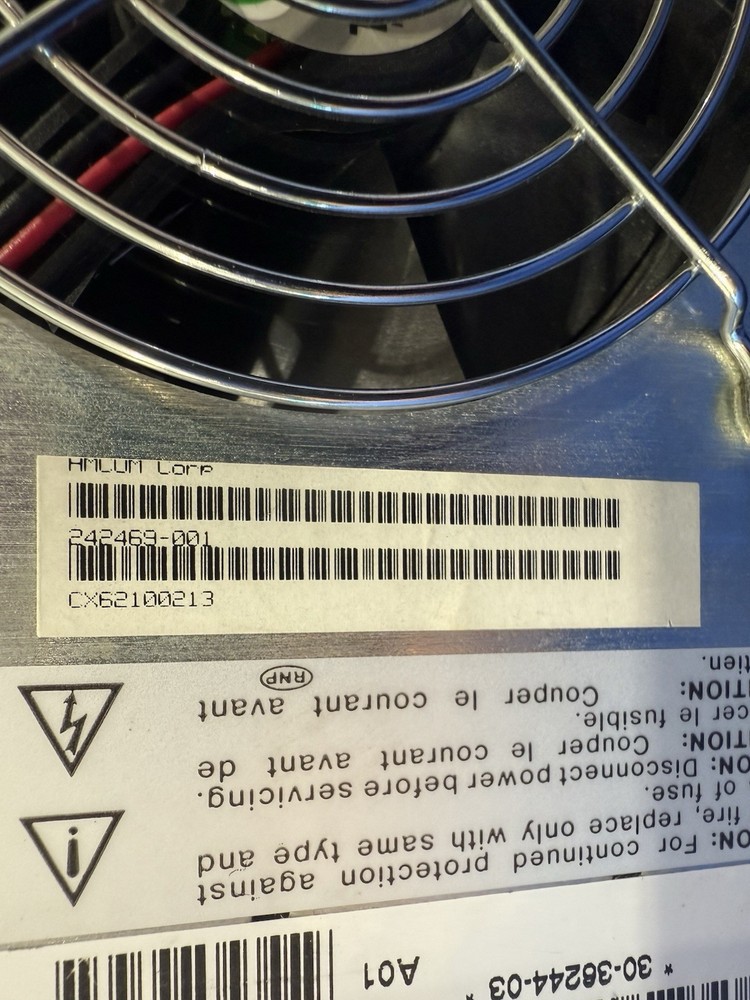 Digital TZ87 Internal Mount Tape Drive Module Compaq - Powers On - Read Below