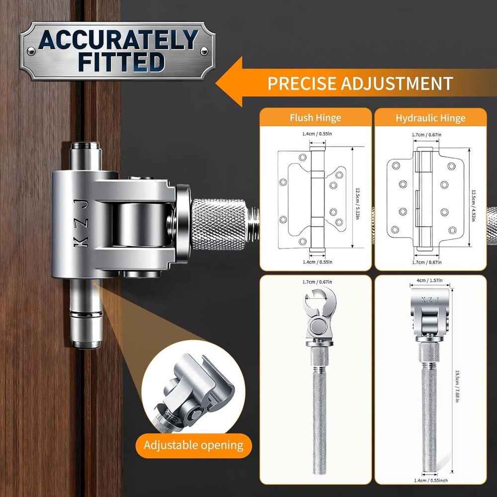Door Hinge Adjustment Tool - Universal Hinge Alignment Device for Repair