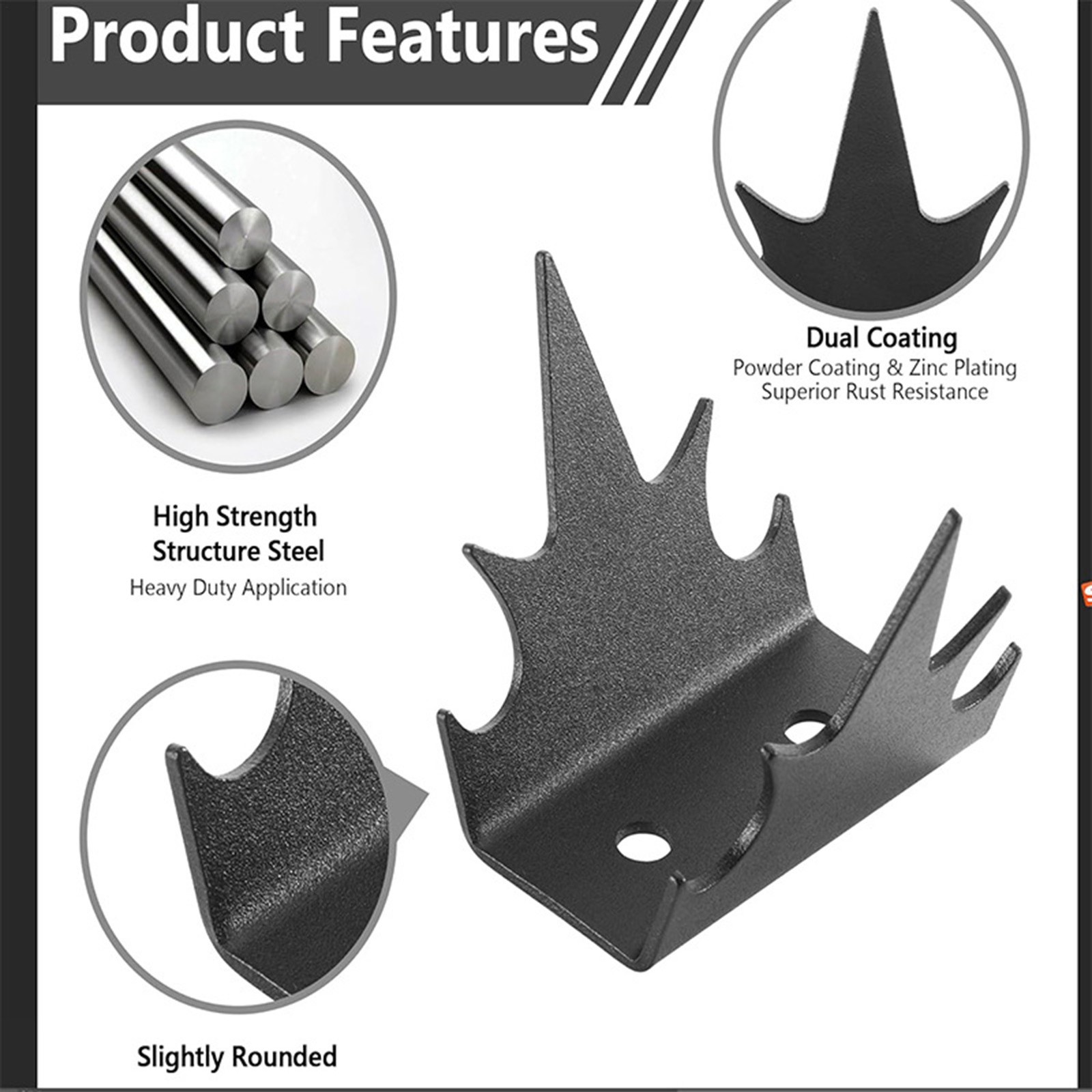 Fence Wall Spikes Fence Security Spikes Bird Defender Anti Theft Spikes For Yard