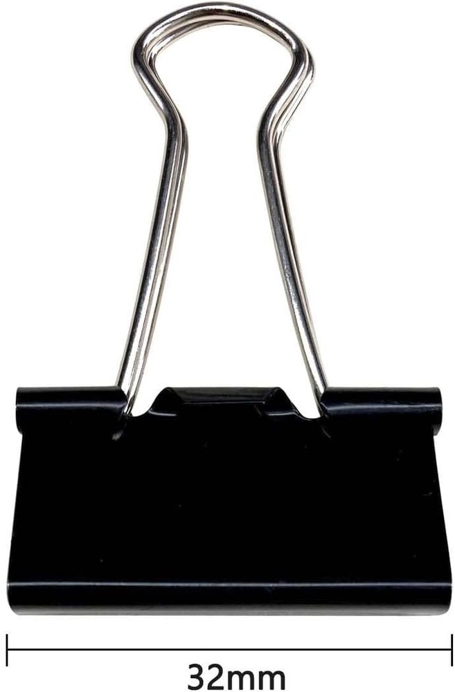 40 Count Medium Binder Clips - Spring-Tight, Rust-Proof Clamps for Documents