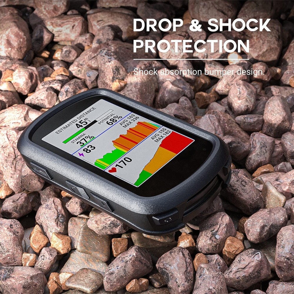 Soft Touch Black Silicone Protective Case for Garmin Edge 540 & 840 Series
