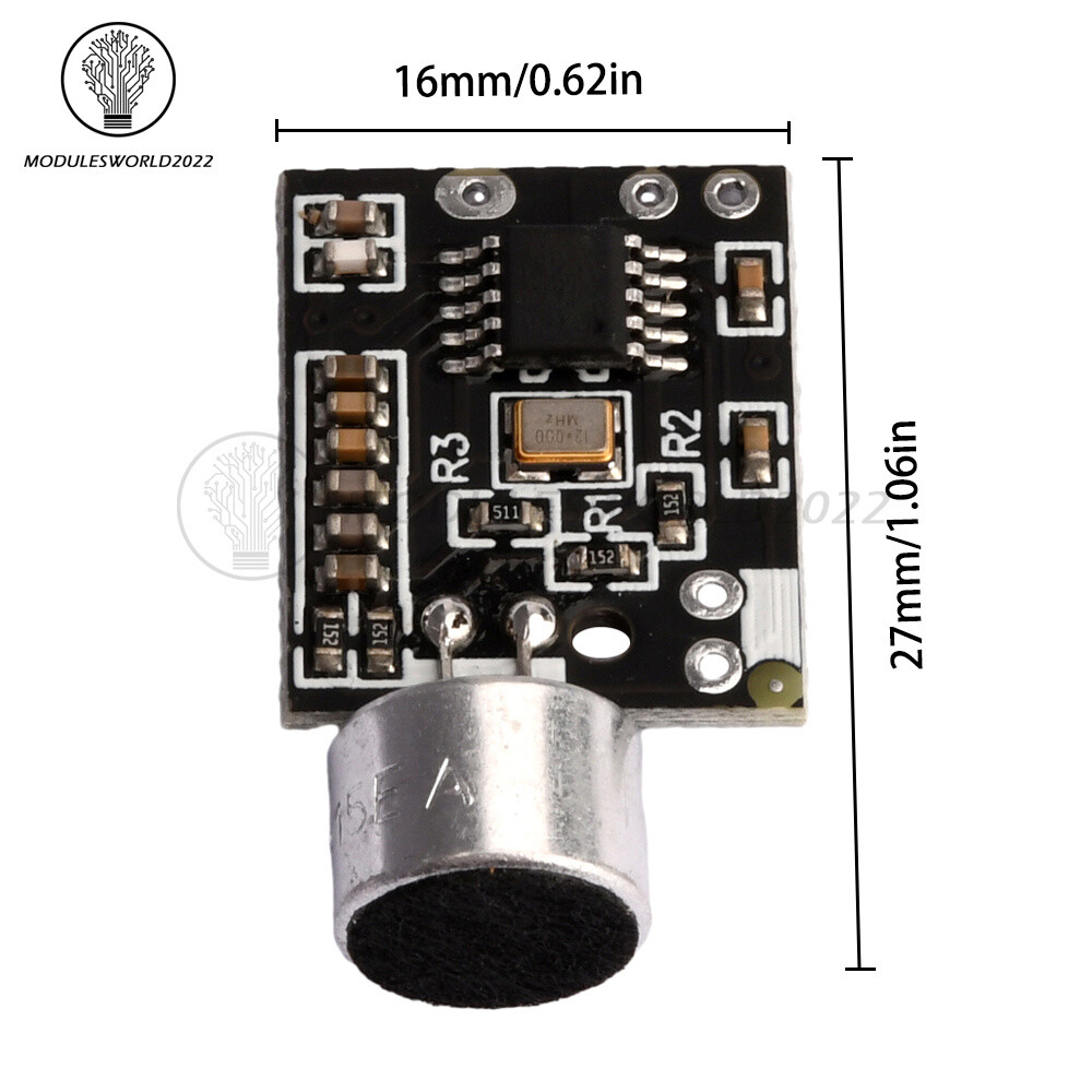 Wireless Microphone FM 88.7MHz Transmitter Module Support Dual-channel Stereo