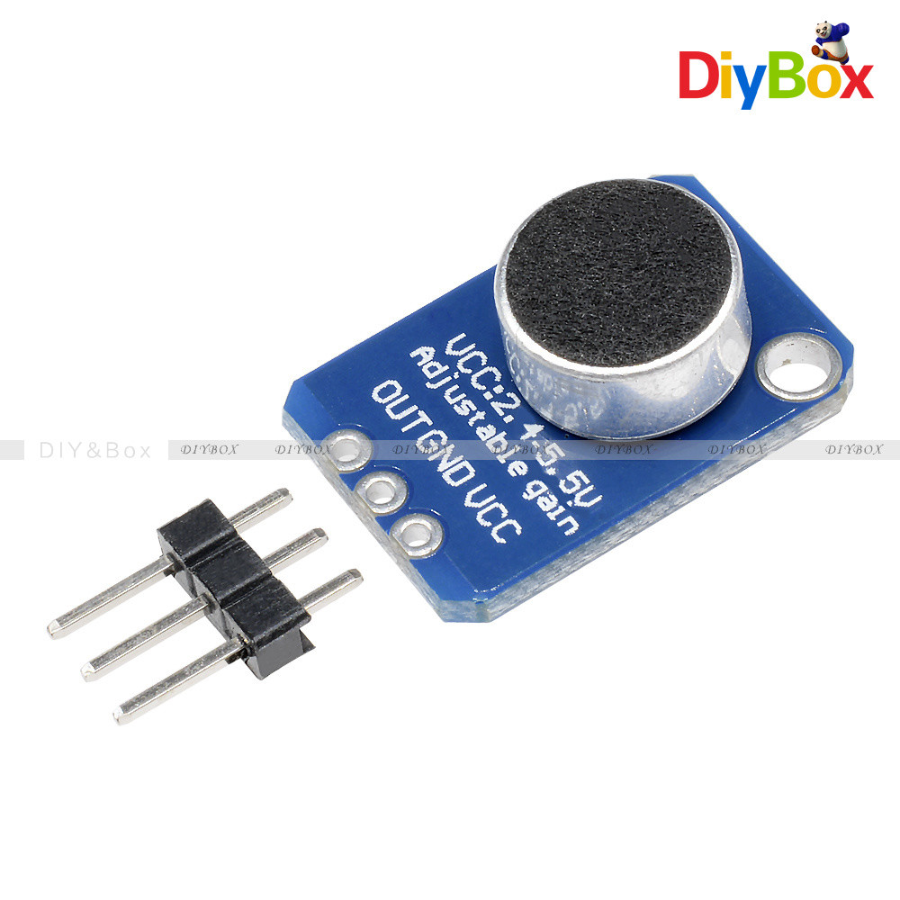 MAX4466 Electret Microphone Amplifier With Adjustable Gain For Arduino