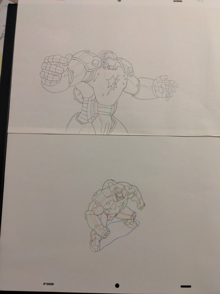 Marvel animation cels Production Art Comics AVENGERS ASSEMBLE CRIMSON DYNAMO AA1