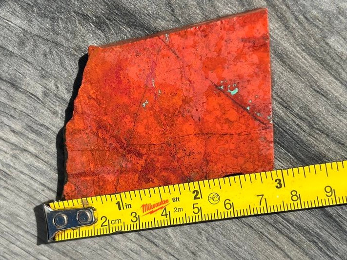 2 Sonora Sunrise Sunset Chrysocolla Crimson Cuprite 146g Lot Lapidary Rough Slab