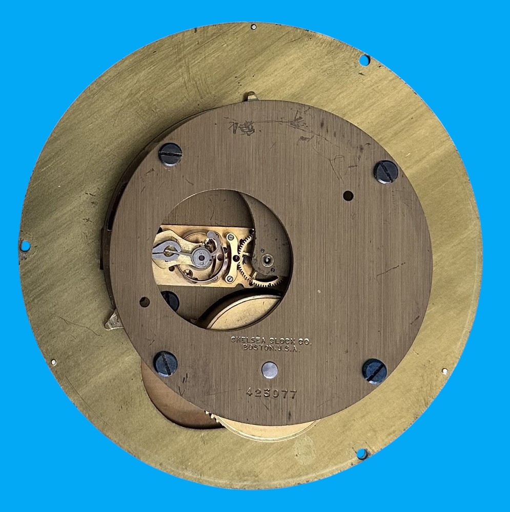 Chelsea ship’s clock 12E Phenolic case circa 1943, Restored