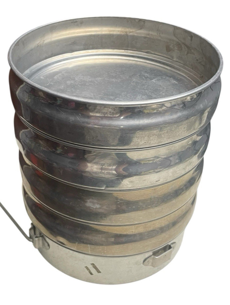 Vintage Regal Ware Stacking Aluminum Portable Pans 6 Pieces Stackable Cooking