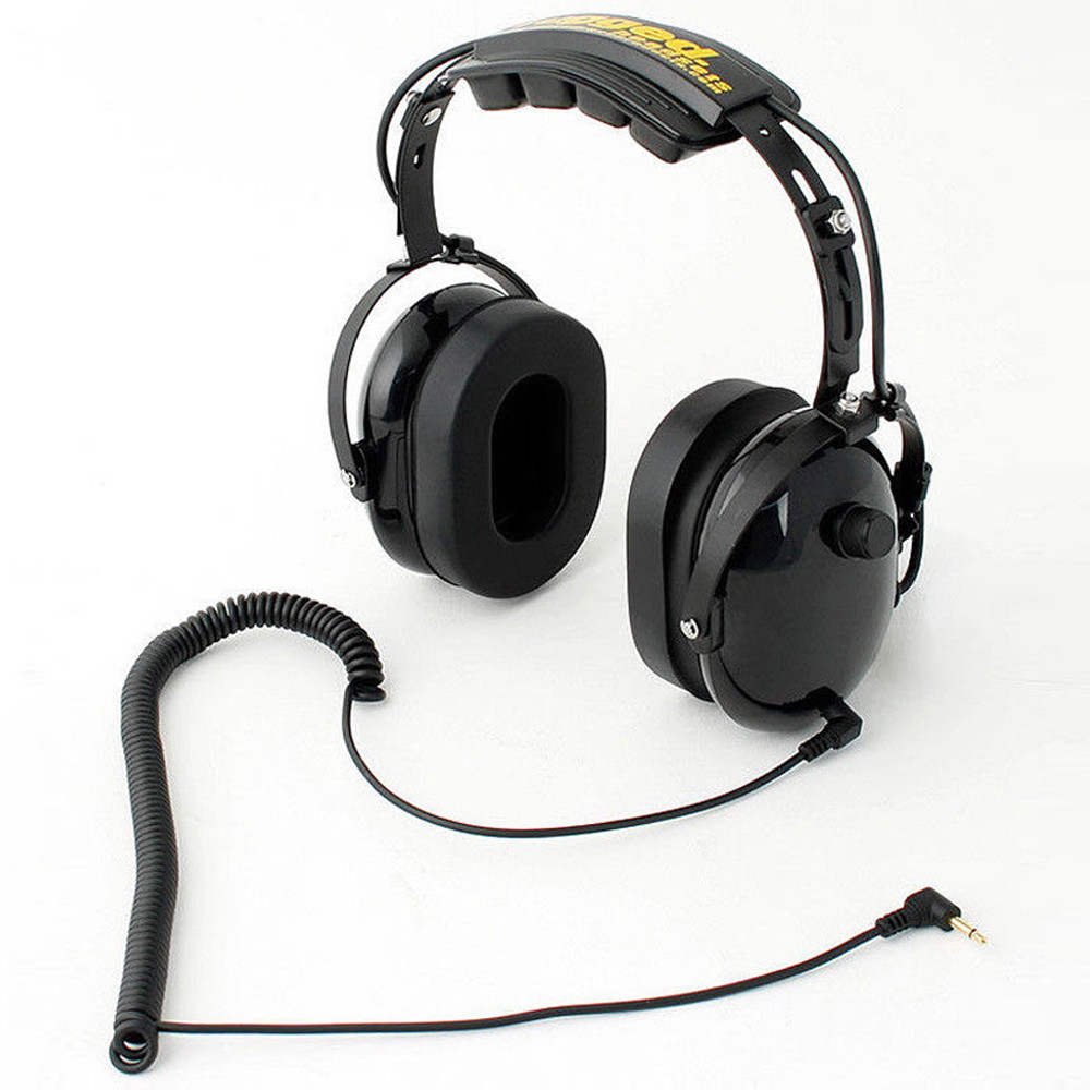 Rugged Radios H20-BLK Over the Head Listen Only Headset with 3.5mm Input Jack