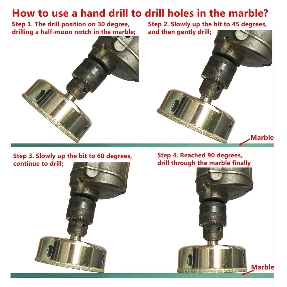 70mm 2-3/4" inch Diamond Tile Hole Saw Masonry Drill Bit Tools for Stone Ceramic
