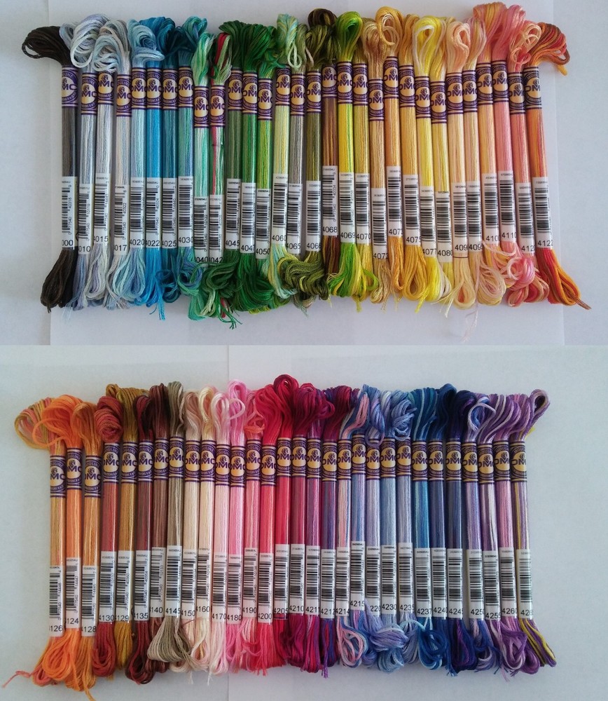 DMC Full Set Color Variations Embroidery Thread, 60 Colors