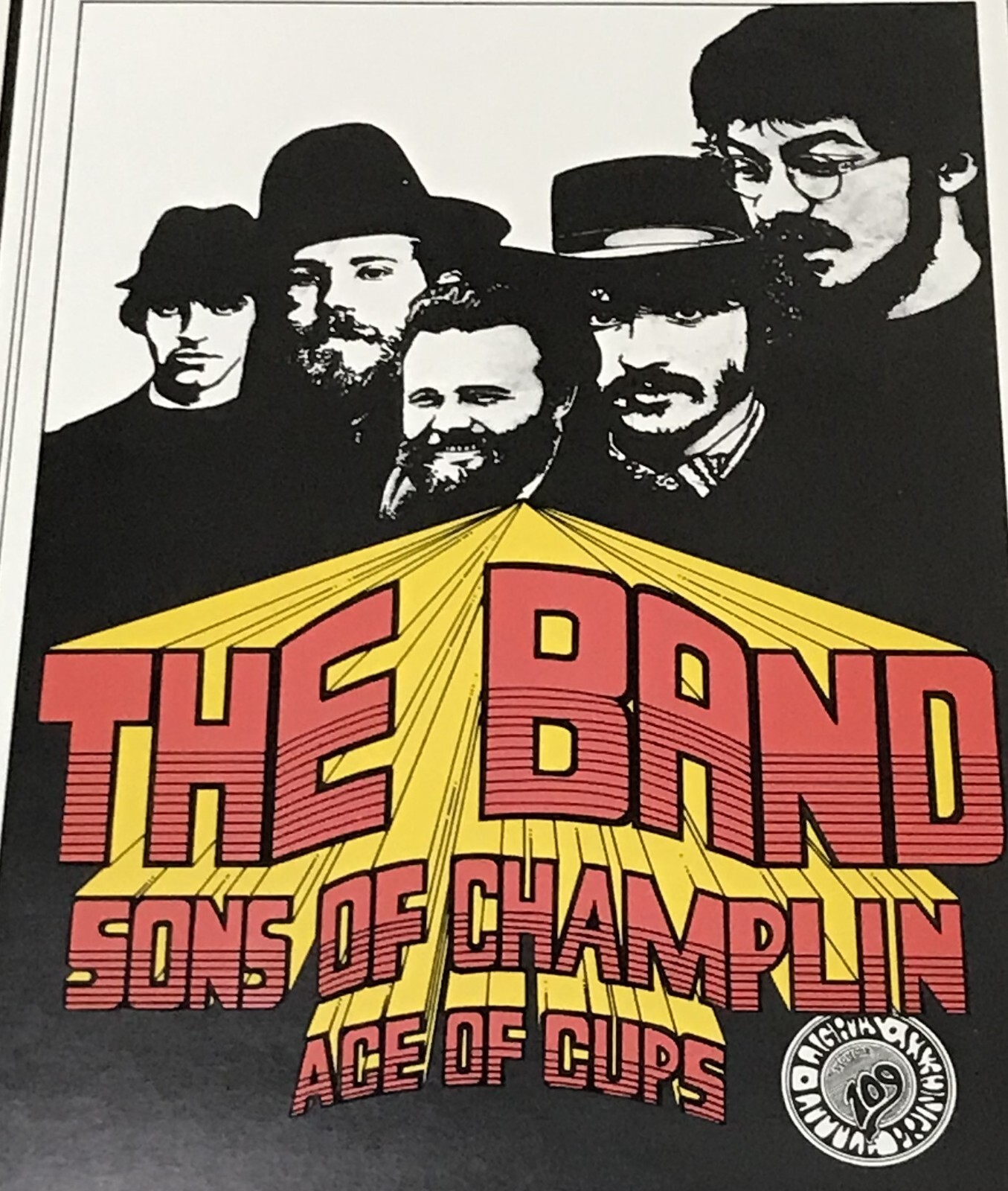 The Band - 1969 Winterland San Francisco, CA - Bill Graham 1st Print Poster