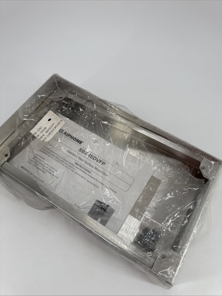 Aiphone SBX-ISDVFP Surface Mount Box for Card Access Door Stations NOS